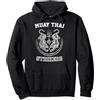 Muay Thai Strikers TShirts Muay Thai Kickboxing Combattente Tigre Sak Yant MMA Felpa con Cappuccio