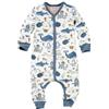 People Wear Organic Tutina intera in cotone biologico Mare - col. bianco fantasia