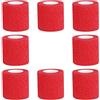 Sanfire Benda coesiva 5cm x 4.5m Confezione da 8 fascia autoadesiva Fasciatura nastro traspirante Fascia elastica autoadesiva atletica per lesioni sportive, polso, ginocchio, distorsione della caviglia