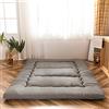 MAXYOYO Materasso da pavimento giapponese, materasso futon, tatami spesso, materassino, pieghevole, arrotolabile, per dormitorio, per pavimento (grigio antracite, singolo)