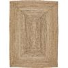 -LUXOR- living Luxor Living Tappeto Salo Naturale in Iuta e Cotone, 60 x 110 cm