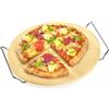 Kuchenprofi Pietra Refrattaria Tonda per Pizza con Supporto in Metallo, Diametro 30cm - Cottura Ottimale e Uniforme