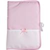 FILET - Copertina per Libretto Sanitario Neonati da Ricamare, Idea Regalo Nascita da Personalizzare, Compatibile con Chaier de Santé de l'Enfant Formulaire CERFA no 12593 * 02, Made in Italy, Rosa