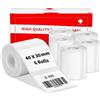 Phomemo 6 Rotoli Di Etichette Phomemo M120/M110, 1,57 X 1,18 (40 X 30 Mm) Carta Termica Per Etichette Per Stampanti Di Etichette Phomemo M221/M200/M220/M100/M108, Etichetta Termica, Carta Termica Bianca