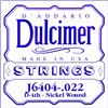 D'Addario Corda singola J6404 per dulcimer, Nickel Wound, .022