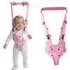 IULONEE Mesh Baby Walking Helper Maniglia Traspirante Toddler Walking Assistant Bambino Alzarsi Camminare Imparare Neonato Cintura da Passeggio Imbracatura di Sicurezza per Bambini (Mesh Rosa)