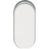 ECO-H2O ECO Rosetta cieca BL (copertura cieca), rosetta 70 x 33 x 7 mm, avvitata nascosta, rosetta di protezione in alluminio anodizzato argento