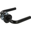 Amig - Set di maniglie con rosetta interna per porte | Mod. 4RX | 135 x Ø19 mm | Quadretto da 8 mm | Design elegante e semplice | Acciaio inossidabile nero