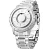 EUTOUR Orologio Uomo Magnetico Moda Semplice Nessun Vetro Cuscinetto a Sfera Quarzo Orologi da Polso da Uomo 40mm