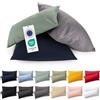 Blumtal Federe Cuscini Letto Matrimoniale Cotone - Federe Cuscini 40x60-100% Cotone, Set di 2 Federe in Jersey con Cerniera, Federa certificate Oeko-Tex, Cuscini per Divano - Verde Chiaro