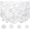 TOAOB THE ONE AND ONLY BABY TOAOB 500 Insiemi Bottoni a Pressione Automatici T5 12mm Bianco Plastica per Cucito Creativo Fai da Te Scrapbooking