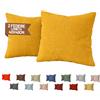SoNiT home decor SONIT - Federe Cuscini Mango 40x40 cm, Set 2 Federe Divano in Cotone Loneta con Cerniera Nascosta, Copri Cuscini Decorativi per Letto e Divano, Fodere Resistenti e Lavabili Arredo Casa