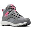 Columbia Re-Peak Mid Scarponi Da Trekking Alta da Donna, Grigio (Ti Grey Steel x Wild Geranium), 39 EU