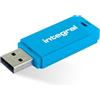 Integral Neon Blue Chiavetta USB 32 Giga - Flash Drive USB 3.0 SuperSpeed - Pennetta USB veloce