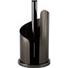 ECHTWERK Portarotolo da cucina, Portarotolo per asciugamani di carta, Portarotolo in acciaio inox, facile da strappare, facile da usare, verticale, robusto, Edizione nera, 15,5 x 33 cm