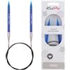 KNITPRO - Ferri da Maglia circolari, 80 cm, 7,0 mm Blu
