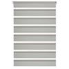 GARDINIA Tenda a Doppio Rullo, Montaggio a Incastro o con Adesivo, Montaggio Senza Trapano, Catenella Laterale, Strisce Trasparenti e Opache, Grigio Chiaro, 90 x 150 cm