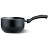 Pensofal, Casseruola, Serie BioStone®, Alluminio con rivestimento antiaderente, Diametro 16 cm, 1.5 litri, 1 Manico in bakelite, Adatta All'Induzione, Effetto Pietra, Nero