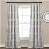 Lush Decor Nova Ruffle - Coppia di tende per finestra, 213 x 106 cm, colore: Grigio