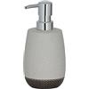 Sealskin Braid Dispenser per Sapone Liquido, Ceramica, Grigio Chiaro, 8,3 x 8,3 x 16,5 cm