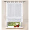 Home fashion 79252-801 - Tenda a Pacchetto, in Tela Battista, 140 x 140 cm, Colore: Bianco