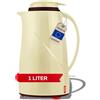 Helios 2934-092 Wave Push - Caraffa termica in plastica, colore: Vaniglia
