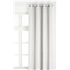 Linder 0520/10/375FR - Morbida Tenda Oscurante a Occhielli, 145 x 260 cm, Colore: Bianco