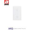 AVE 45B10 interruttore illuminabile bipolare - Banquise S45 - 16A 2P - Bianco