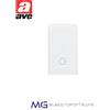 AVE 45B05 pulsante - Banquise S45 - 10A 1P - Bianco
