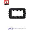 AVE 45B63 Supporto S45 3 moduli - per scatole rettangolari