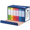 ESSELTE Box 6 registratori Esselte Oxford A4 23x33x8 Colormix