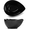 Efay Petit melamina ciotola Drop nera cm 10x7,5x4,8h