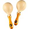 Meinl Percussion PM2BG - Coppia di maracas con testa in plastica e impugnatura ergonomica, colore: Beige