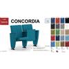 SEIPO Concordia CP1PS SQ PI 2 POSTI poltrona da sala cinema TEATRO schienale quadro Seipo Tessuto V omologato CLASS 1 IM