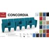 SEIPO Concordia CP1PS SQ PI 6 POSTI poltrona da sala cinema TEATRO schienale QUADRO Seipo Tessuto V omologata CLASS 1 IM