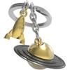 O meta[l]morphose METALMORPHOSE - Portachiavi a forma di palloncino ad elio dorato con ciondolo a forma di palloncino in argento, MTM10A, nero/oro, taglia unica, pianeta, nero/oro., Taglia unica