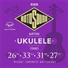 Rotosound Corde per Ukulele, Set Corde per Ukulele Baritono Nylgut RS85B Medium 24 31 31 28