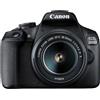 Canon EOS 2000D + EF-S 18-55mm IS II- GARANZIA UFFICIALE 4 ANNI