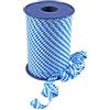 Präsent Bavaria - Nastro arricciacapelli stampato, colore: bianco/blu, rotolo da 250 m, larghezza 10 mm