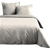 Stof Lovely Casa - Copripiumino -Misura 240 x 220 cm - 100% cotone certificato Oeko-Tex - Colore Avorio - Modello Eden - Biancheria da letto per la casa - Ideale letto matrimoniale Queen Size o Standard