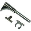 Gardinia Supporto a Muro Universale, incl. Adattatore ad Anello o a T, Attacco a Parete, per bastoni per Tende, Linea Memphis