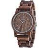 RORIOS Orologio Legno da Uomo Orologio da Polso Orologio Analogico Al Quarzo Moda Orologio di Peso Leggero Naturale Orologio di Legno