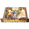 Afie 62-1011-B - Biglietto pop-up 3D con scritta in inglese Happy paint, con busta bianca e Gesù Cristo Cenio, condivisione pane, vino, apostri, festa, primavera
