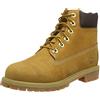 Timberland 6 Inch Premium Waterproof (Toddler), Stivali Stringati Unisex - Bambini, Giallo (Wheat Nubuck), 20.5 EU