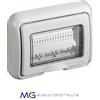 BTICINO 25603B Placca 3 Moduli Bianco IP55 Matix