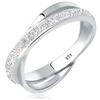 Elli - Anello da donna, argento 925 smaltato, Argento, 18, cod. 0609381212_58