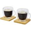 Set tazzine da caffè in vetro Seasons Manti 250 ml personalizzate o neutre