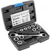 Högert Technik - Set di attrezzi - Chiave a cricchetto con chiave a bussola realizzata in lega di acciaio al cromo vanadio - Chiave combinata con cricchetto e giunto - HT1R490