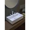 Ceramica Flaminia Lavabo Applight 60x37 da Appoggio o Sospeso - Foro Rubinetteria: Con 1 Foro Rubinetteria - Barra Portasciugamani: Senza Portasciugamani