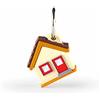 MOJIPOWER Portachiavi AirTag, Custodia Air Tag, Anello in Metallo, Porta AirTags Divertenti, Accessori Apple Airtag per Chiavi, Modello Casa, MOJIPOWER